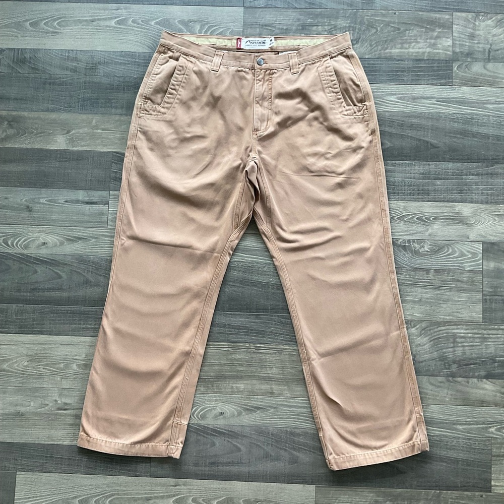 38x30 Mountain Khakis Signature Original Pants Men’s Tan Relaxed Fit Hiking
